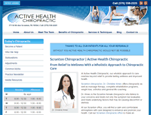 Tablet Screenshot of activehealthchiro.net